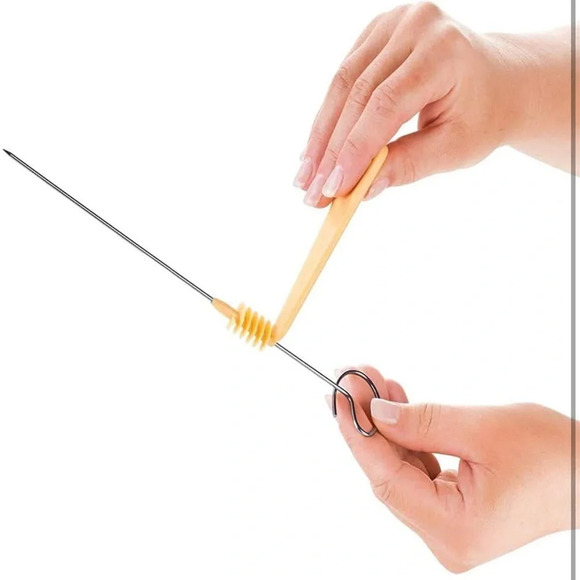 Stainless Steel Spiral Potato Cutter Manual Spiralizer Potato Twister Fry Cutter - Picture 7 of 10